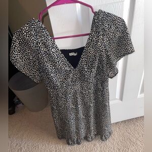 Abercrombie & Fitch • Flutter Sleeve Smocked Mini Dress, Size Small SP